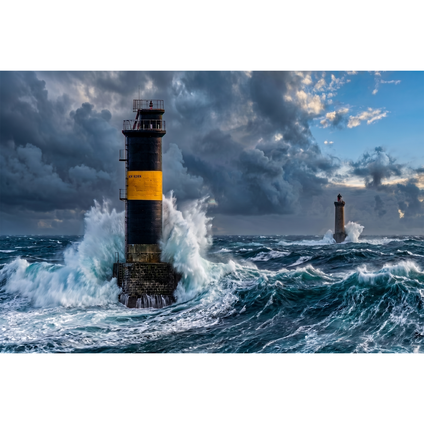 Phare de Kéréon - Braving the Stormy Atlantic Ocean